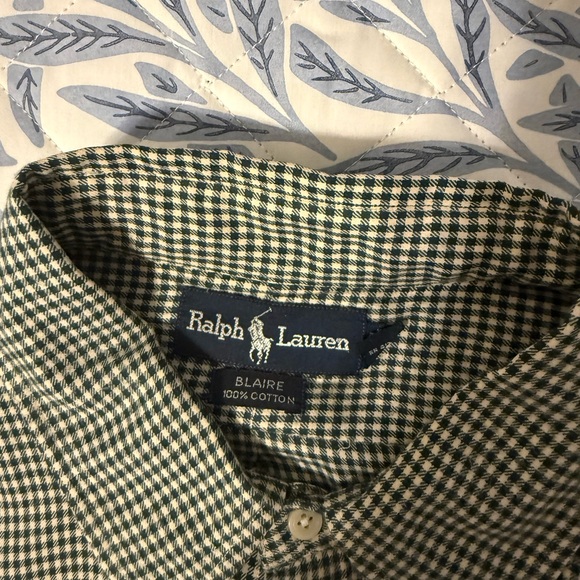 Ralph Lauren Men’s XL Green & Beige Checkered Shirt❗️ - Picture 6 of 11